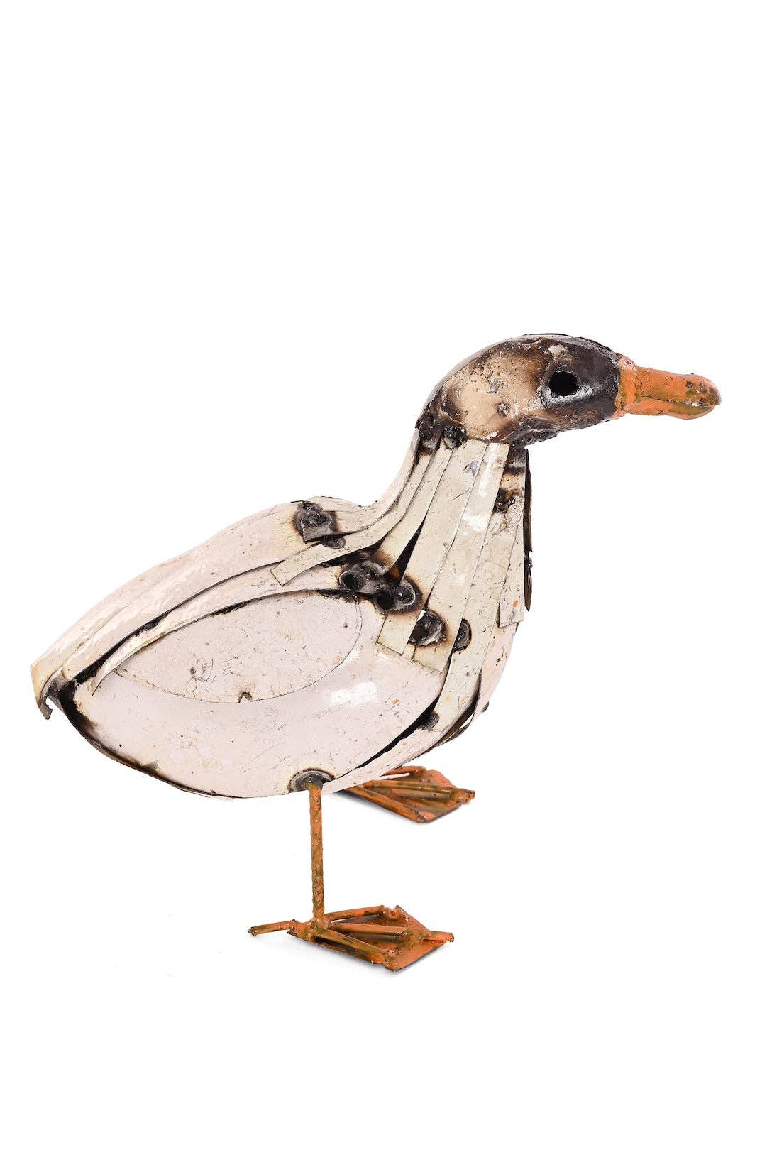 Recycled Metal Duckling Sculpture