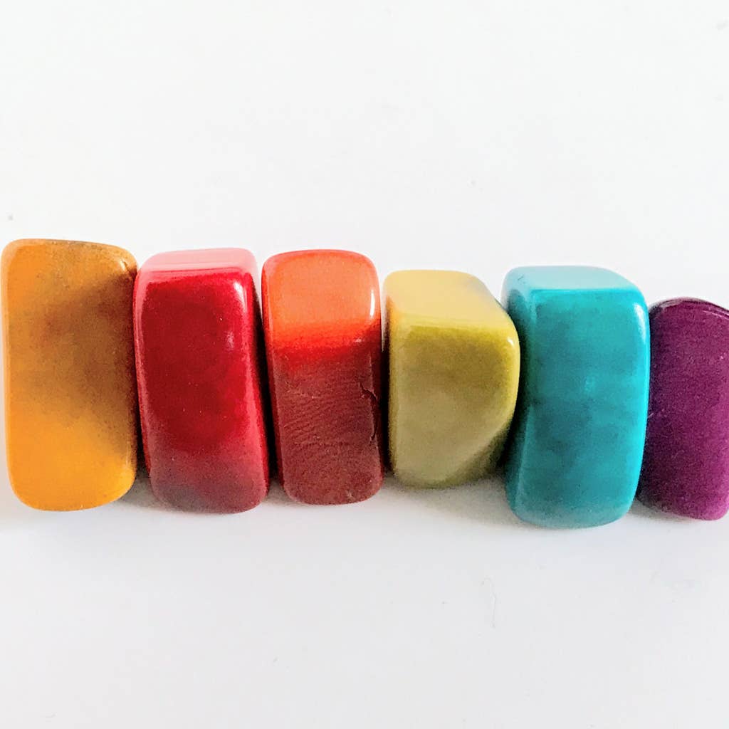 Tagua 5 Fragments Cascade Lua Earrings