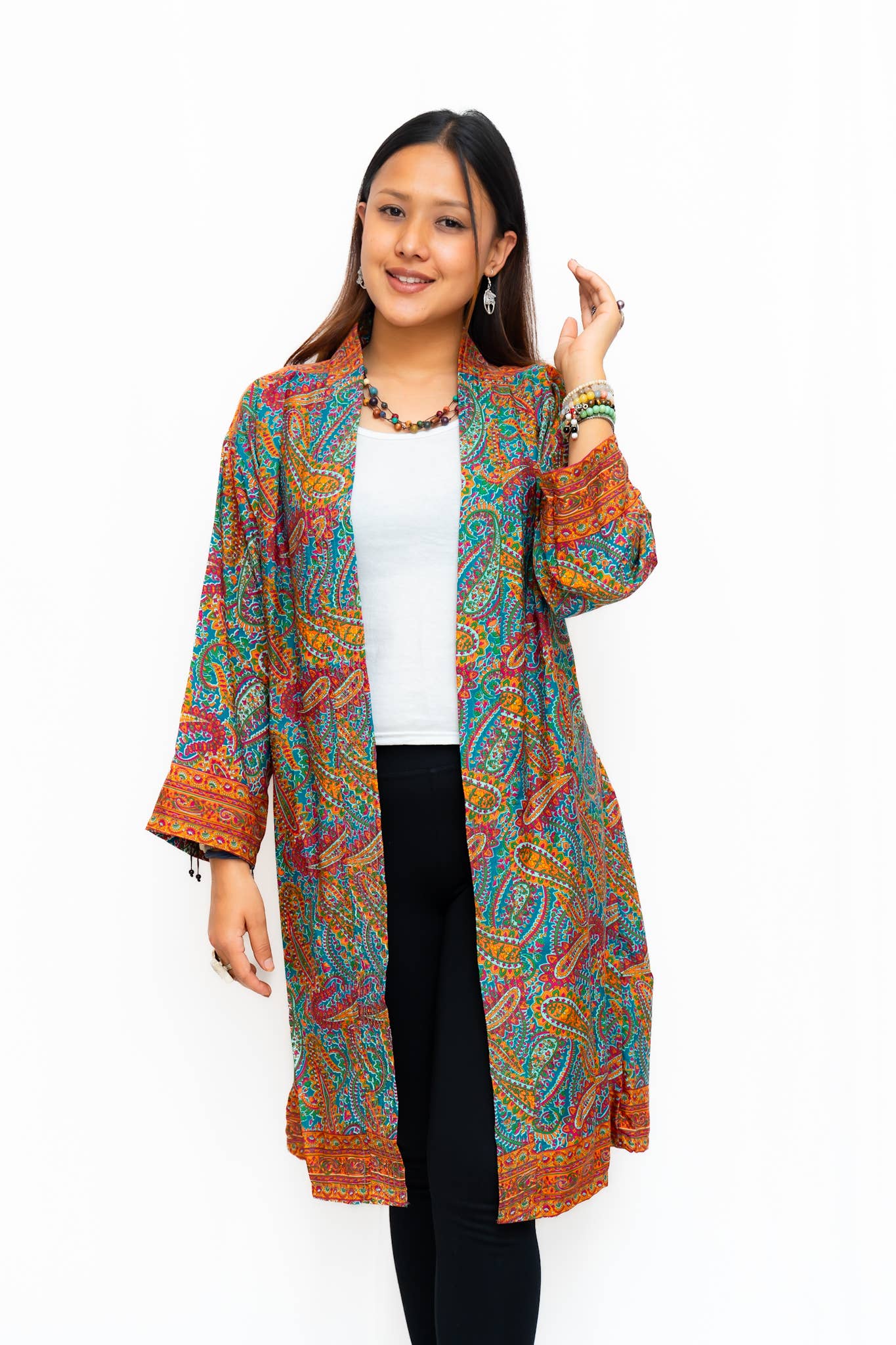 Long Sleeves Upcycled Kimono