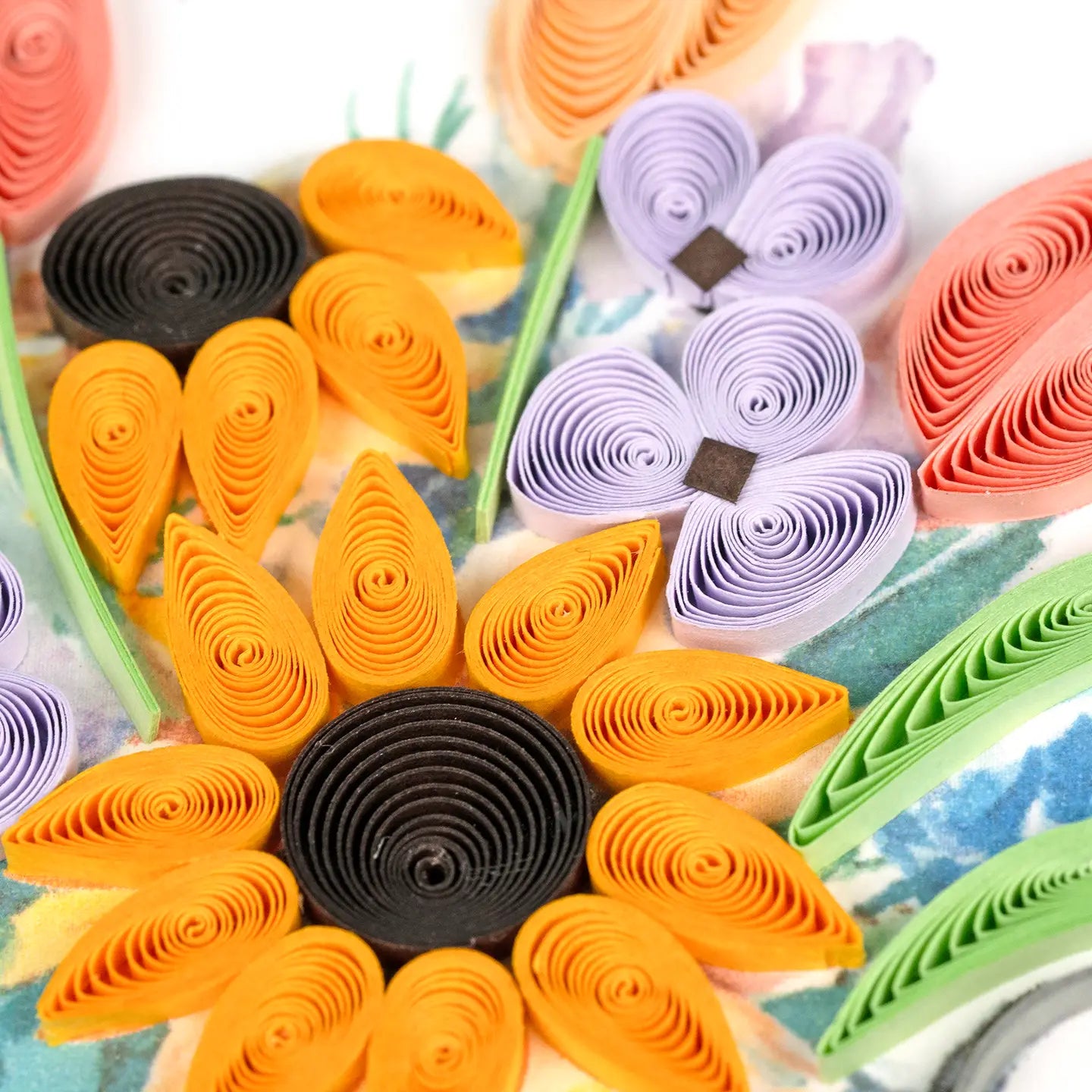 Quilled Watering Can Garden Greeting Card