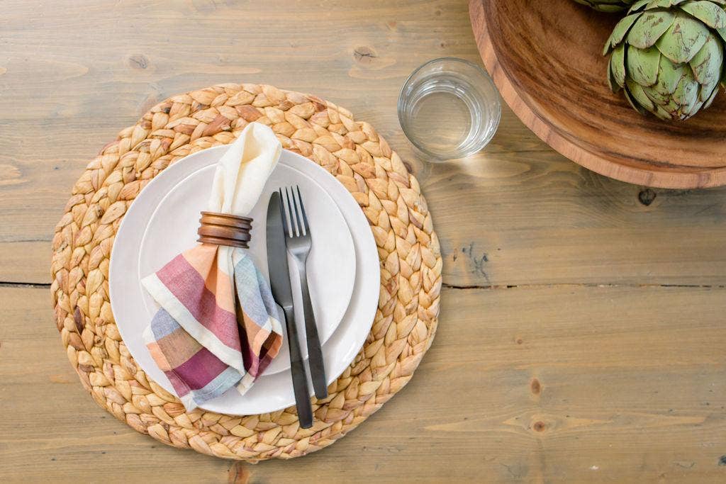 Handwoven Cotton Napkin Set (4) - Clove