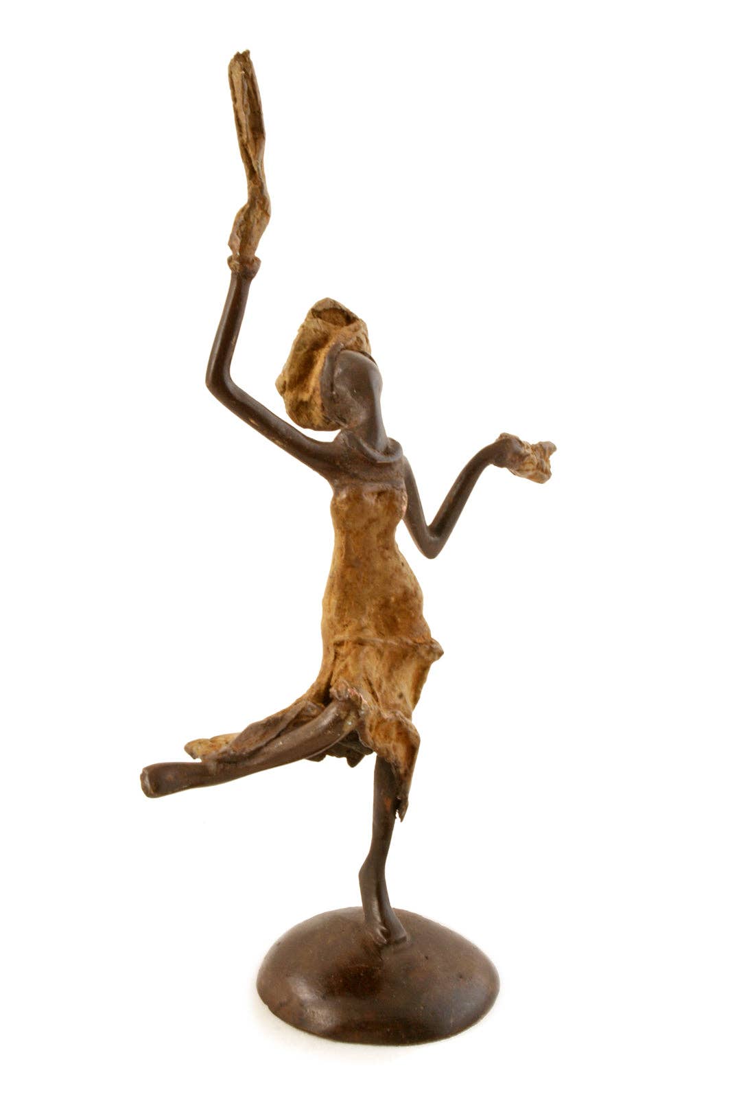 Bronze Miniature Celebrating Lady Sculpture - Assorted