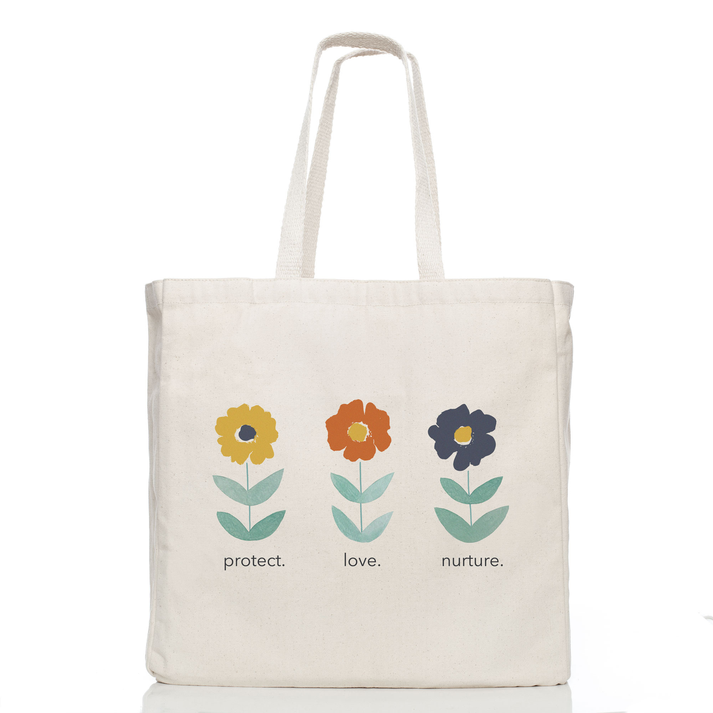 Protect. Love. Nurture. Tote