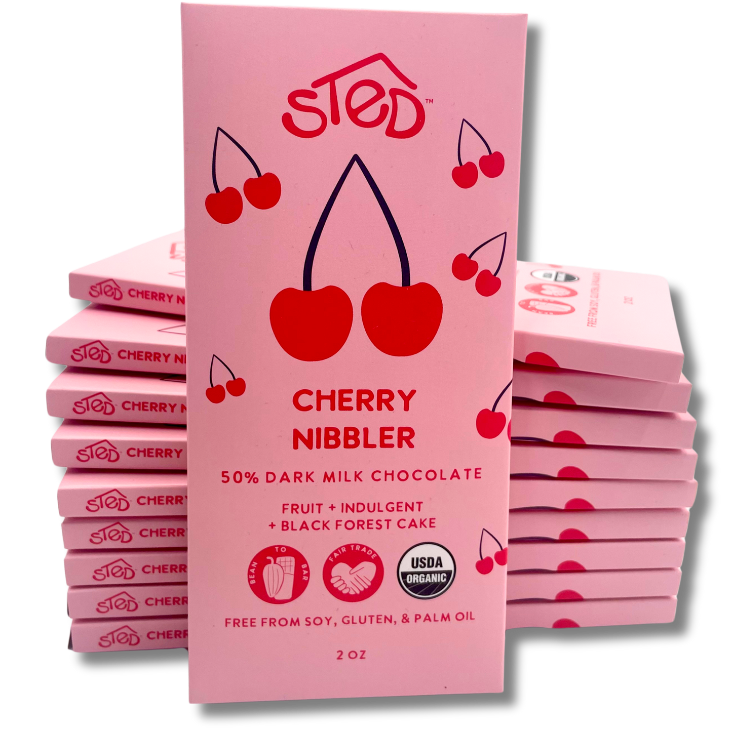 Cherry Nibbler Dark Chocolate Bar