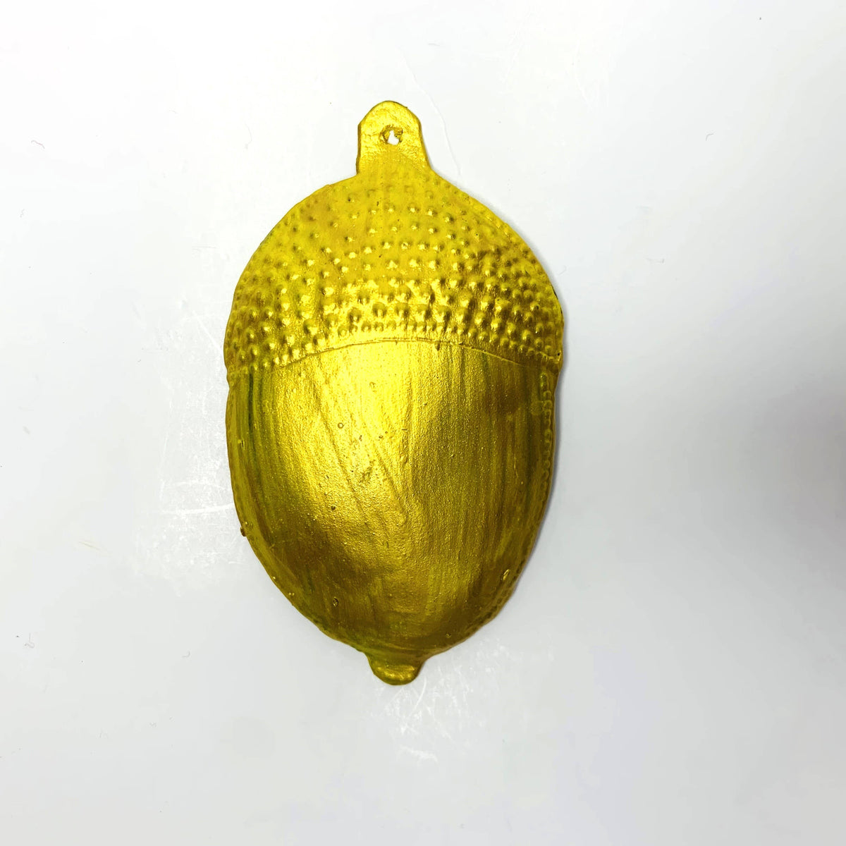 Upcycled Metal Acorn Ornament
