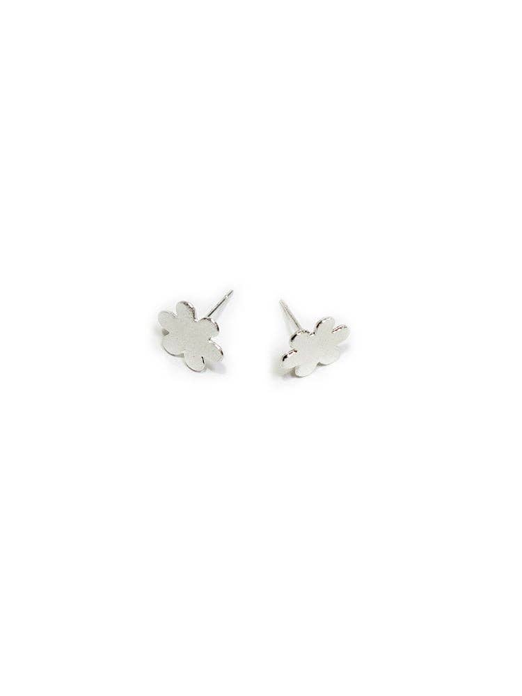 Petite Flower Studs Silver