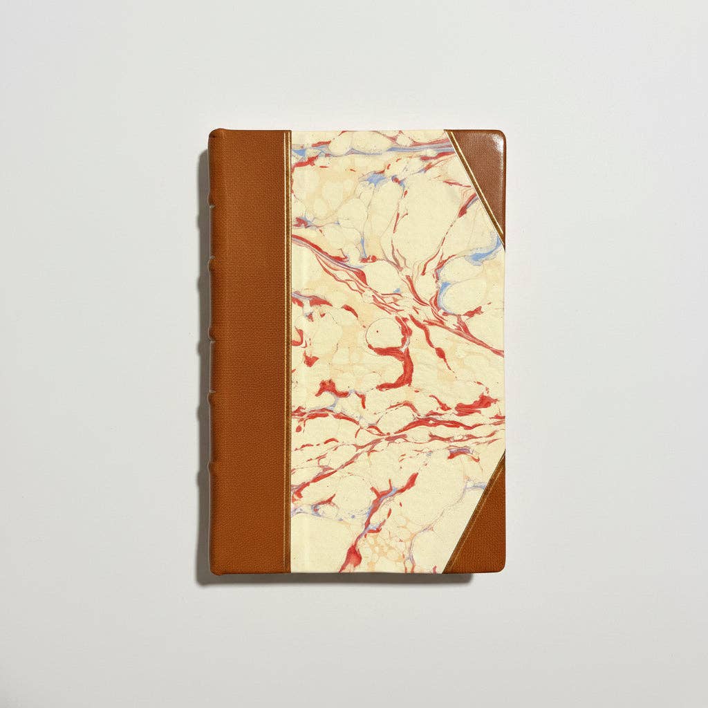 Marbled Paper Journal - Havane