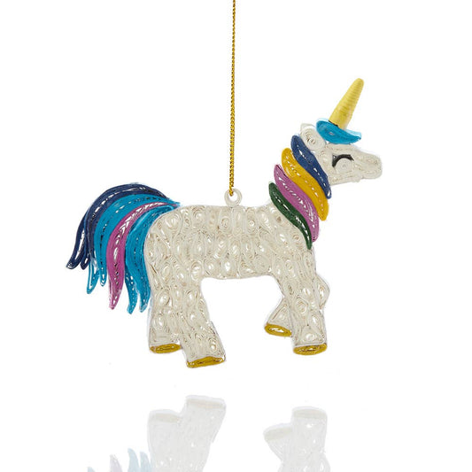 Quilled Unicorn Ornament