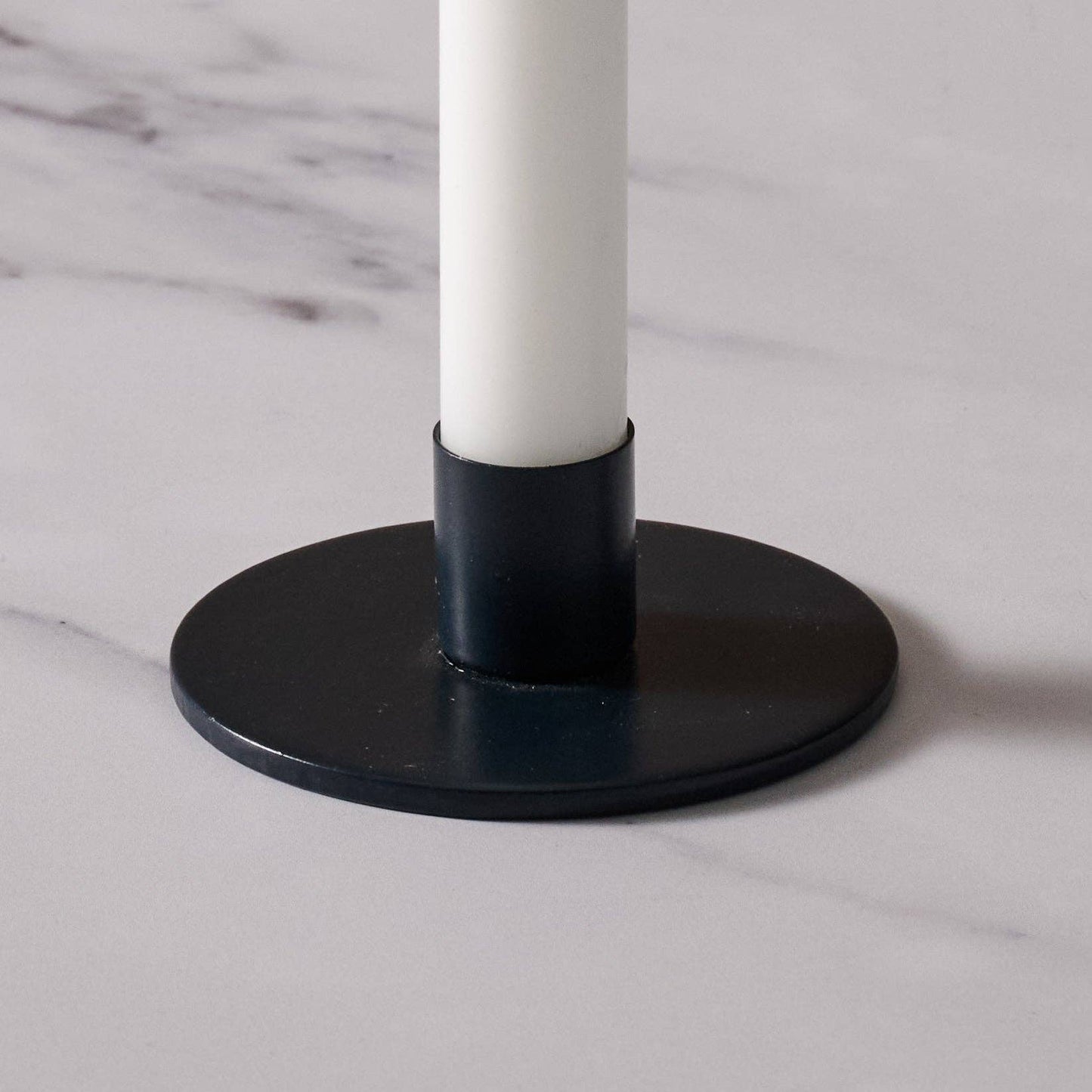 Kasi Round Taper Candle Holder - Midnight Blue
