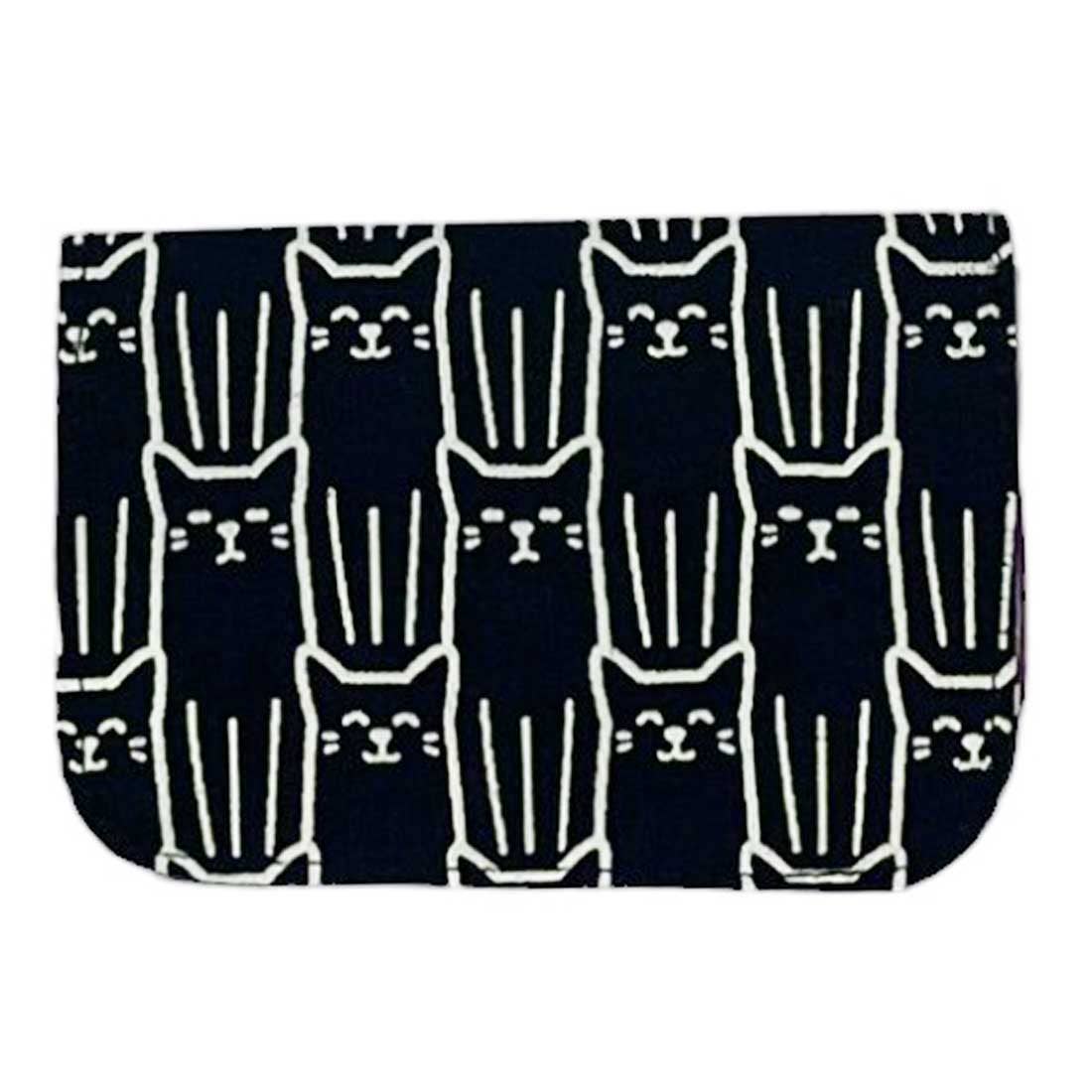 Cotton Canvas Cardholders - Cat Prints