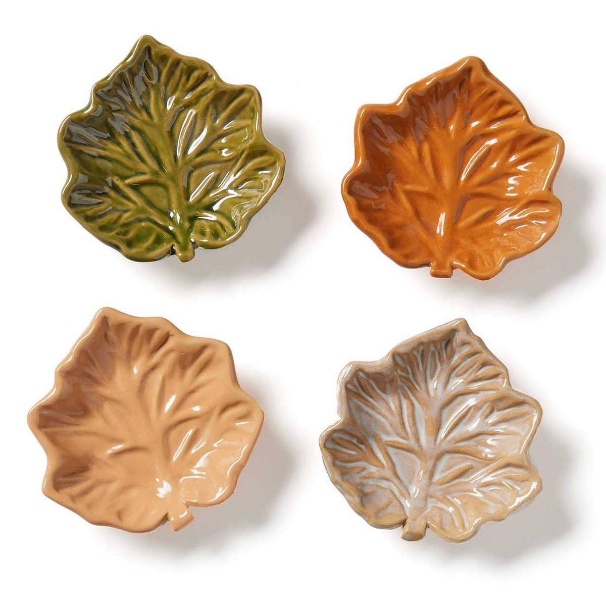 Maple Leaf Fall Dipping Bowls - Assorted