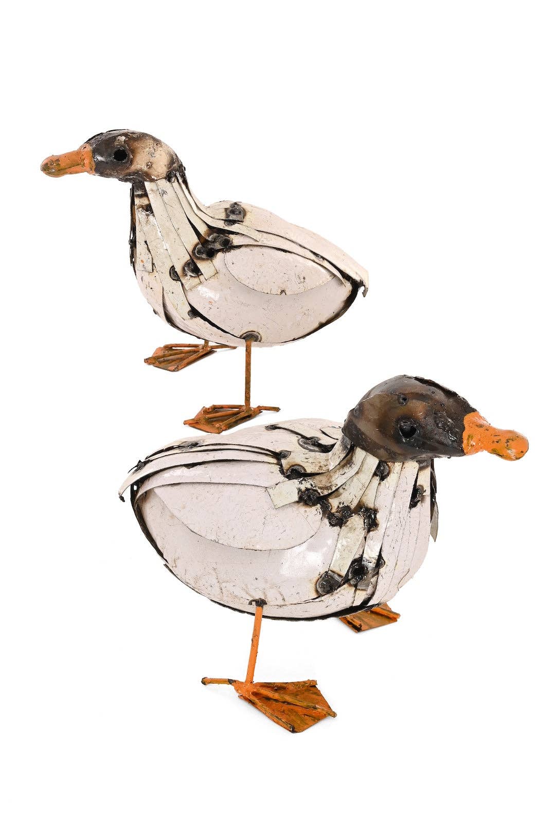 Recycled Metal Duckling Sculpture