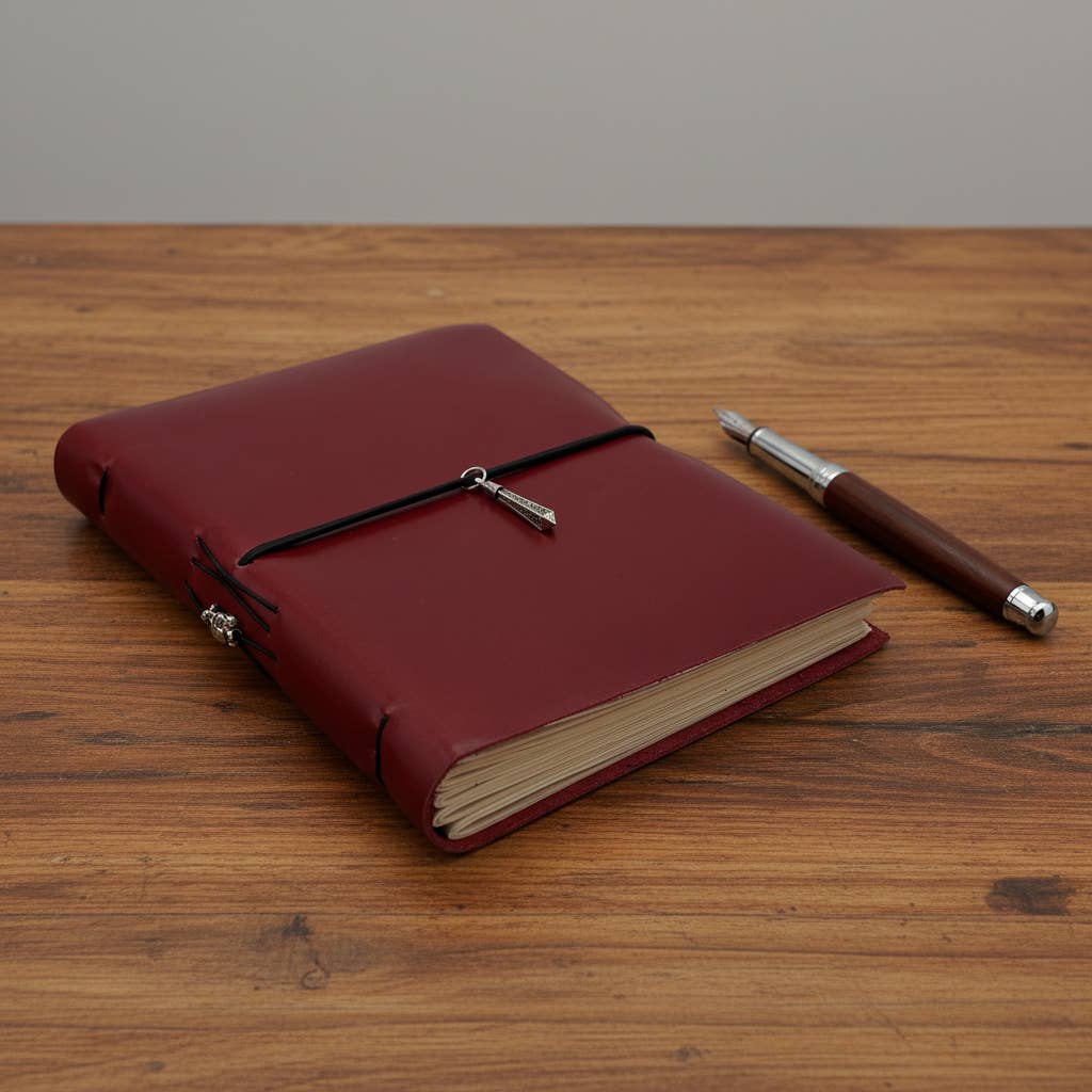 Leather Journal - Red