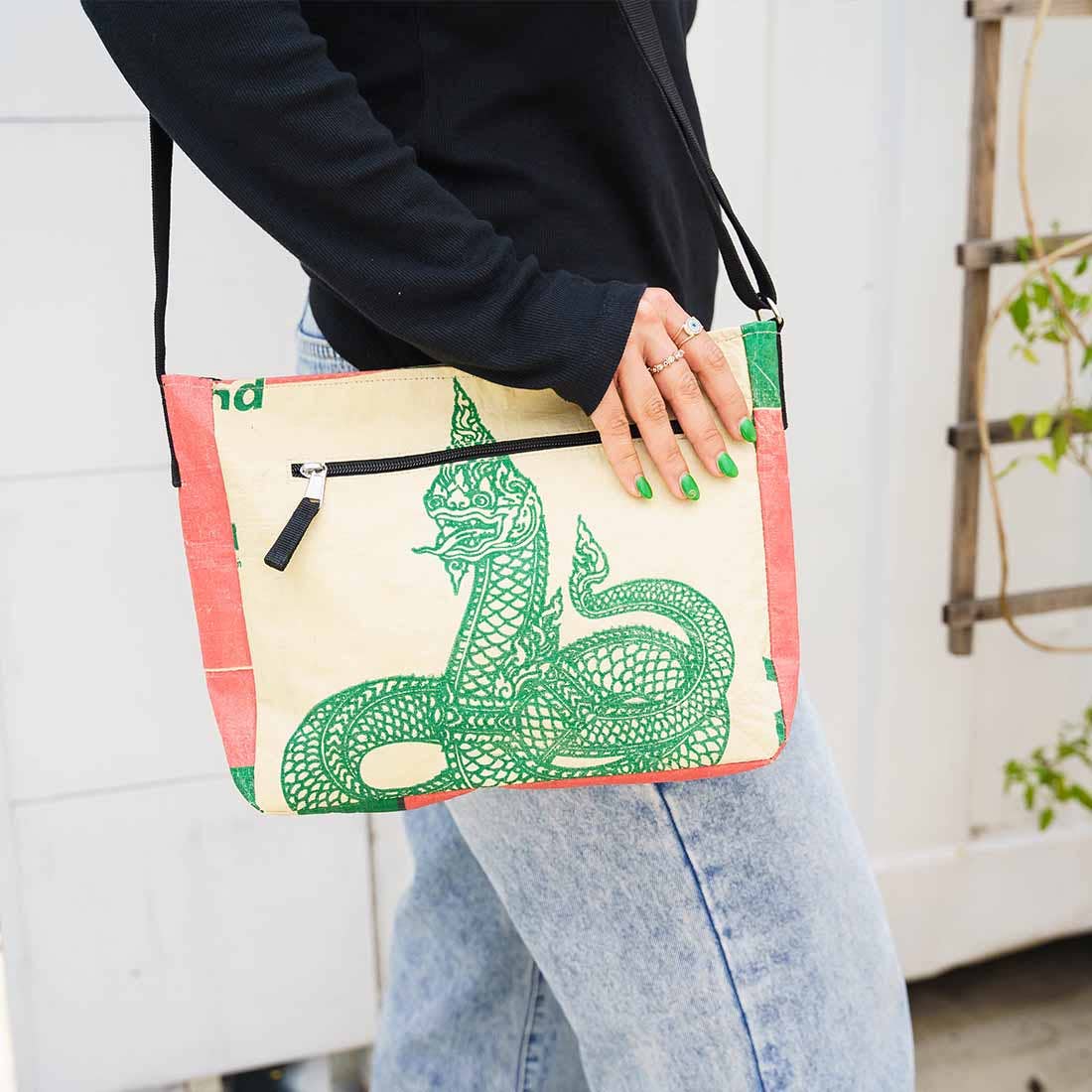 Recycled Cement Bag - Medium Crossbody