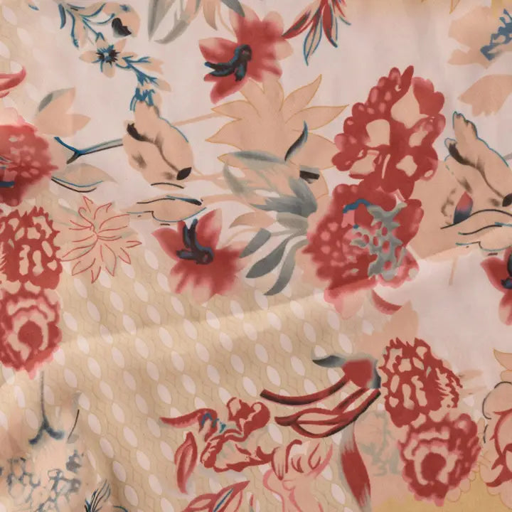 Sharad Floral Chiffon Scarf