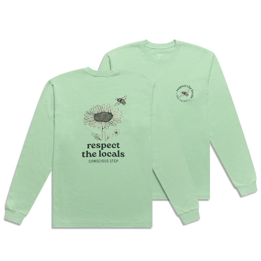 Respect the Locals Long Sleeve T-Shirt | Organic Cotton