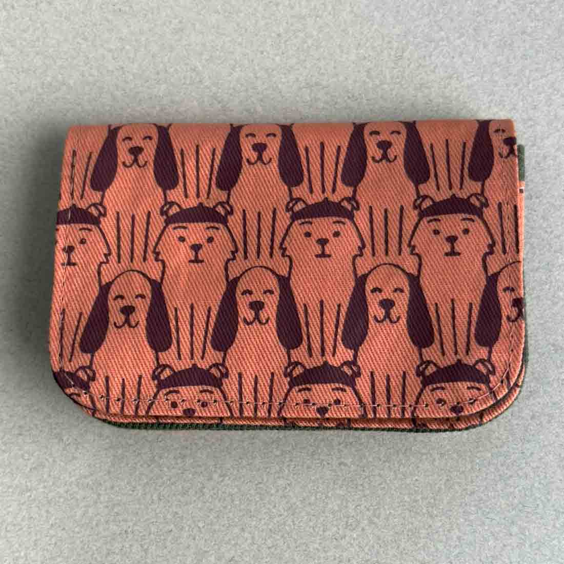 Cotton Canvas Cardholders - Dog Prints