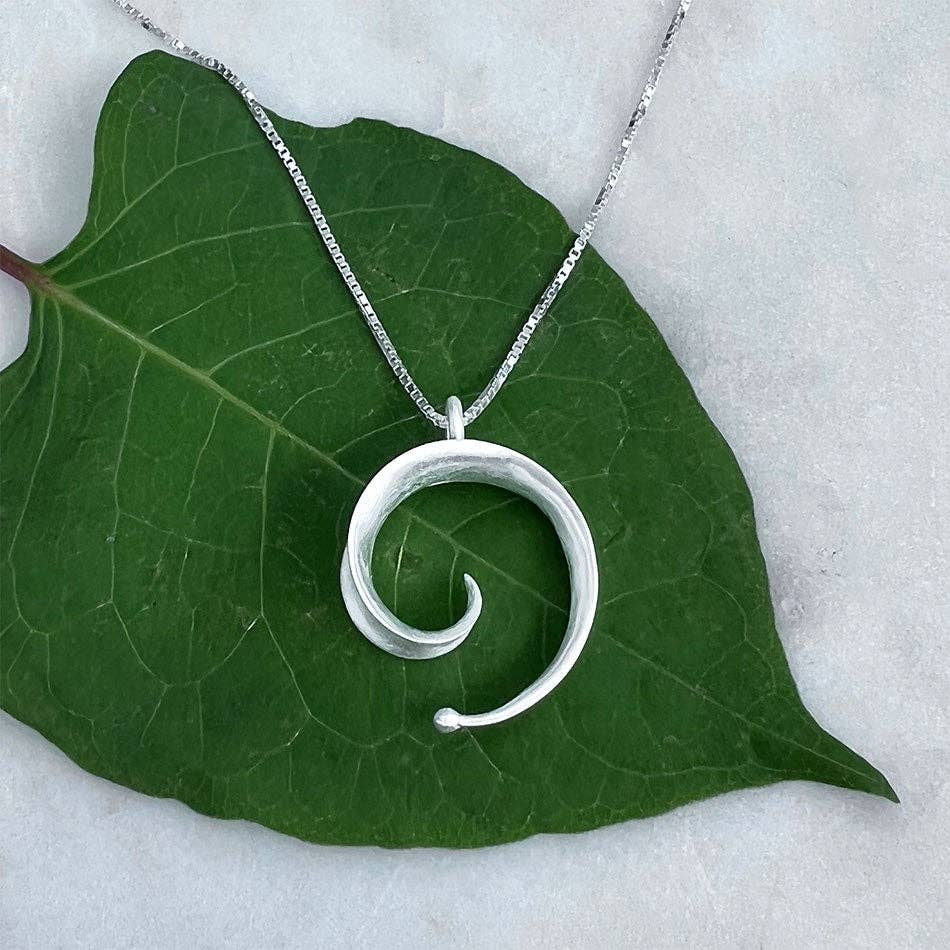 Spiral of Life Necklace - Sterling Silver