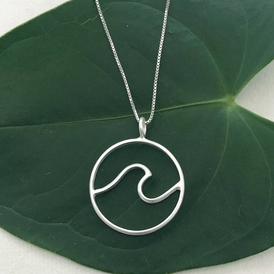 Ocean Waves Necklace - Sterling Silver