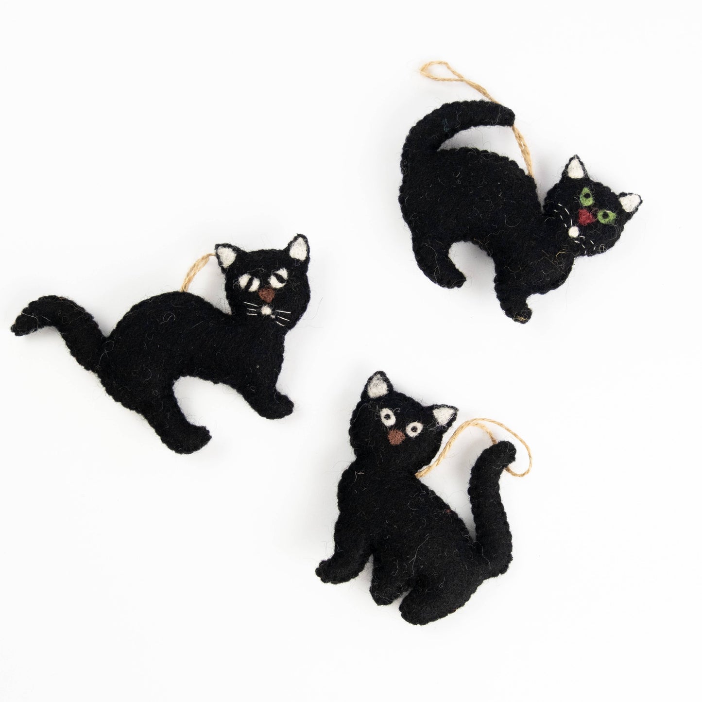 Felt Black Cat Ornament