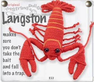 Langston the Lobster String Doll Keychain