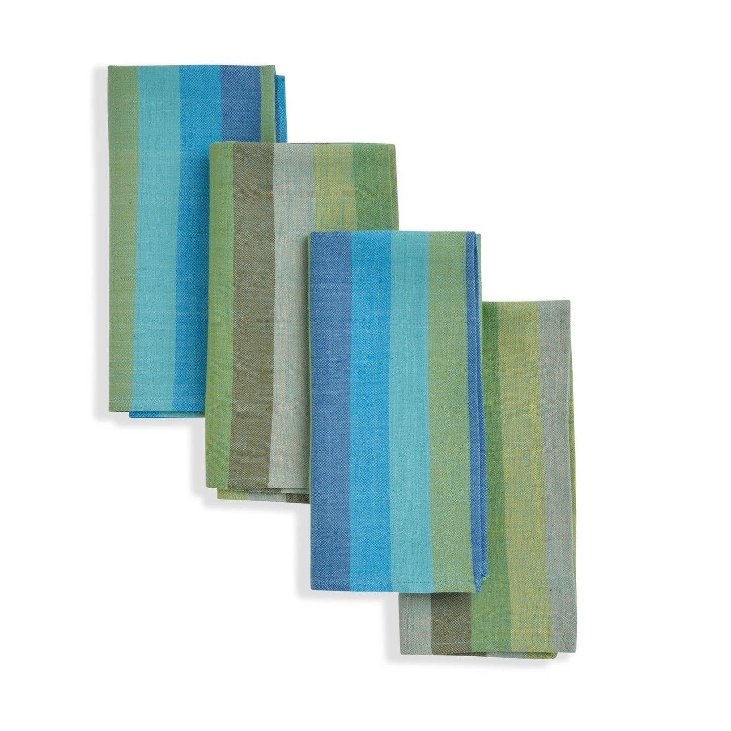 Handwoven Cotton Napkin Set (4) - Rainfall
