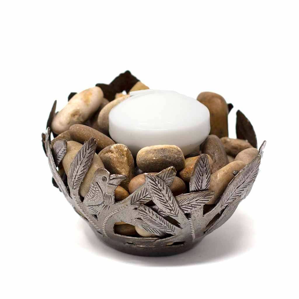 Cut Metal Bird Bowl