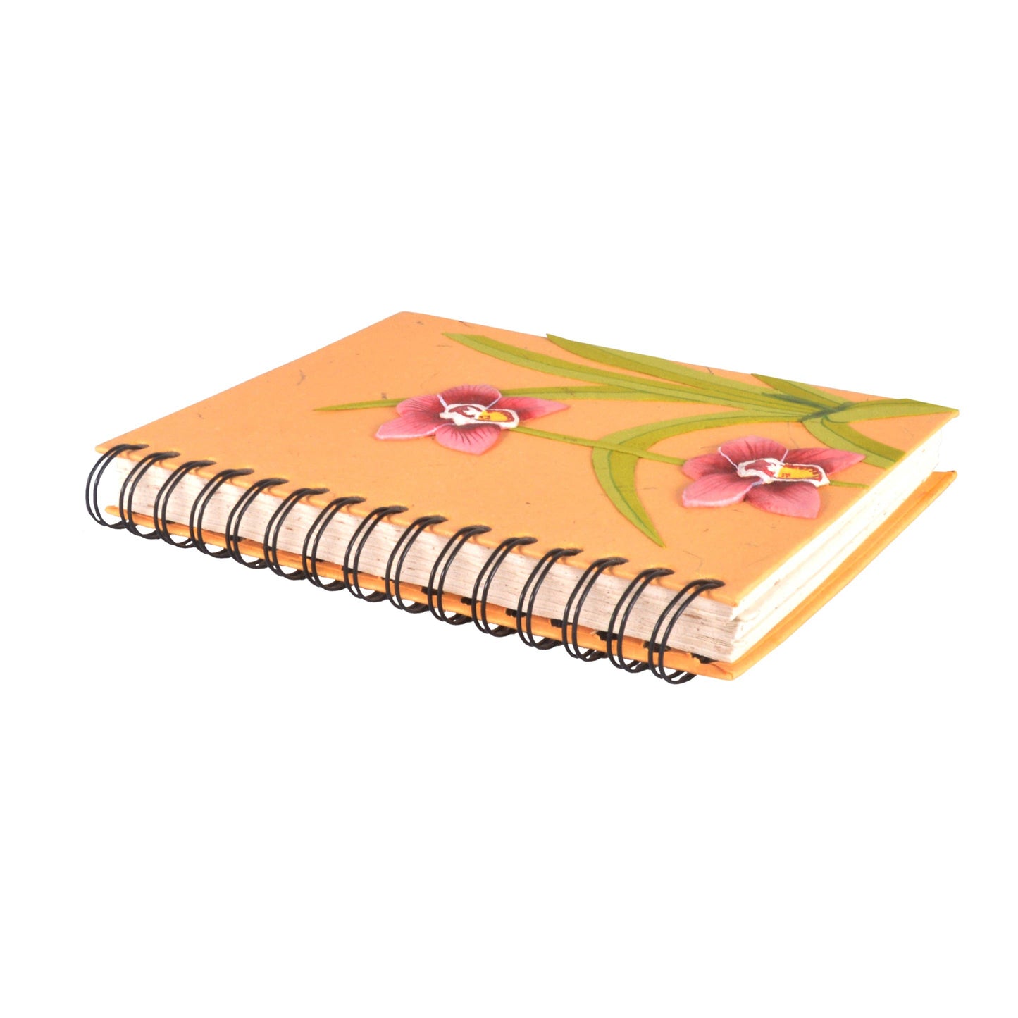 Large Notebook - Sweet Orchid Flower Yellow
