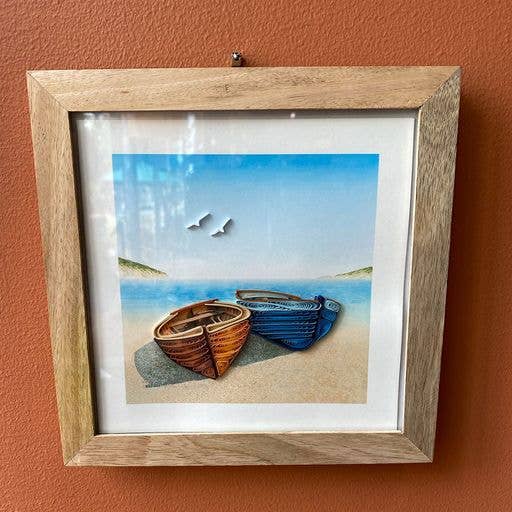 Bimala 6x6 Light Wood Quilling Card Frame