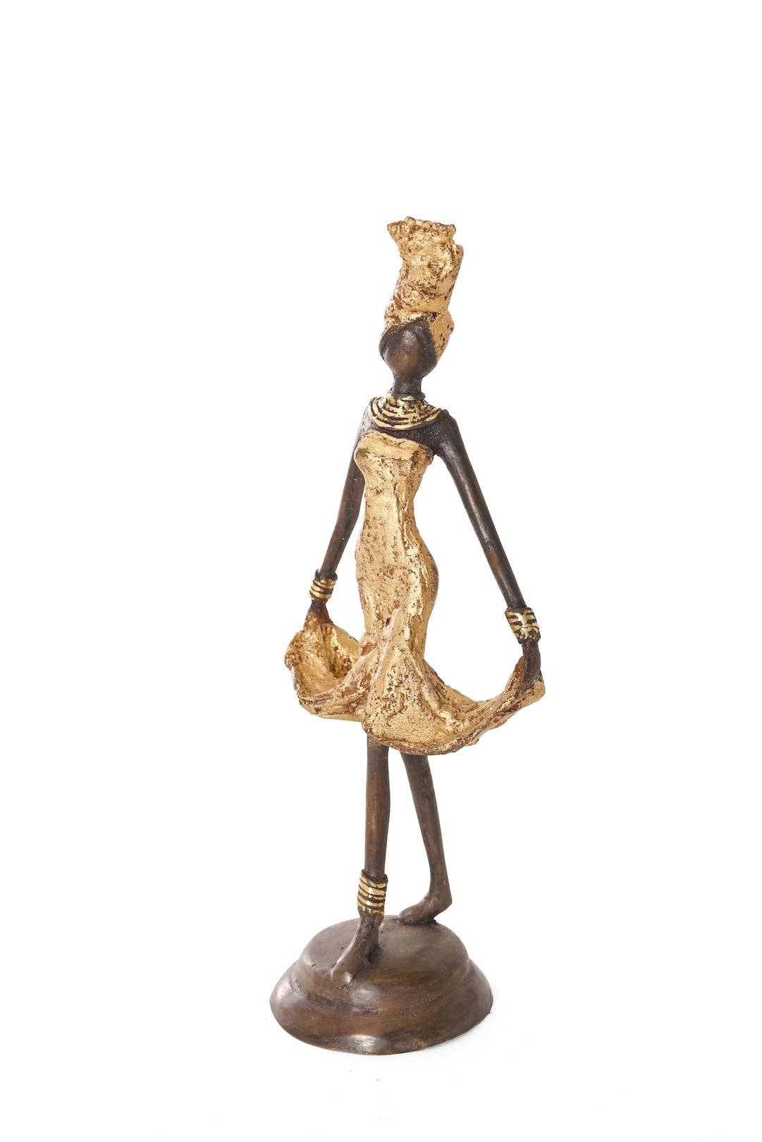 Momentum Burkina Bronze Sculpture - Gold