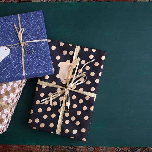 Recycled Paper Gift Wrap Single Rolls - Assorted, Eco-Friendly