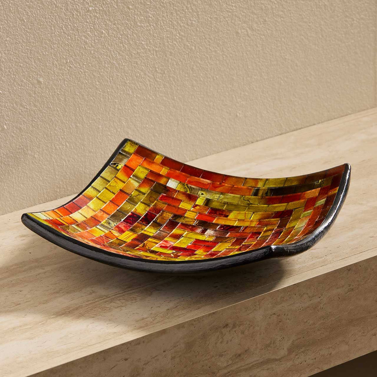 Harvest Hues Fall Mosaic Dish