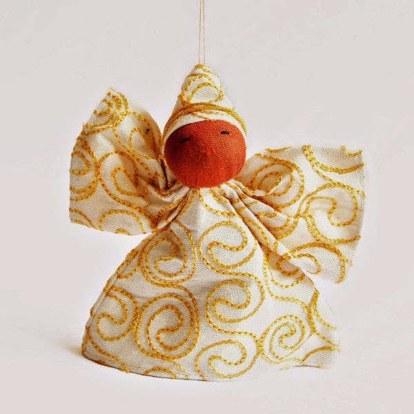 Embroidery Peace Angel Ornament