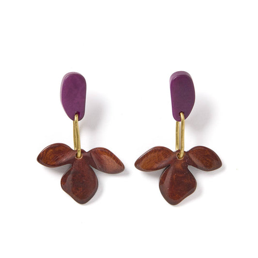 Petal Tagua Earrings