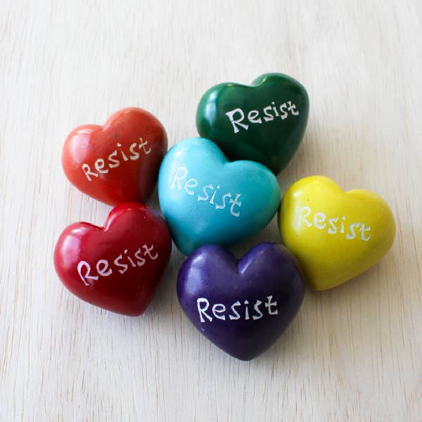 Resist Hearts - Asst Colors