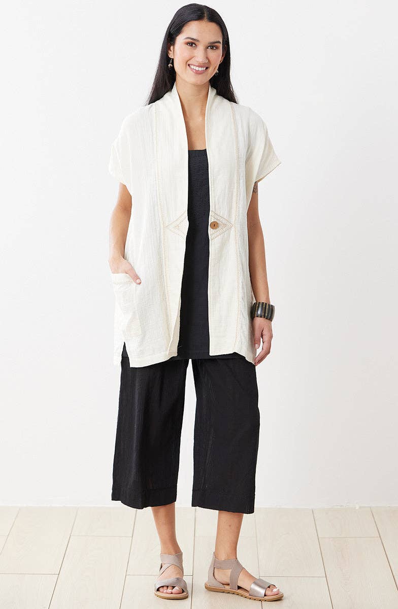 Voile Lightweight Pull-On Layering Culottes