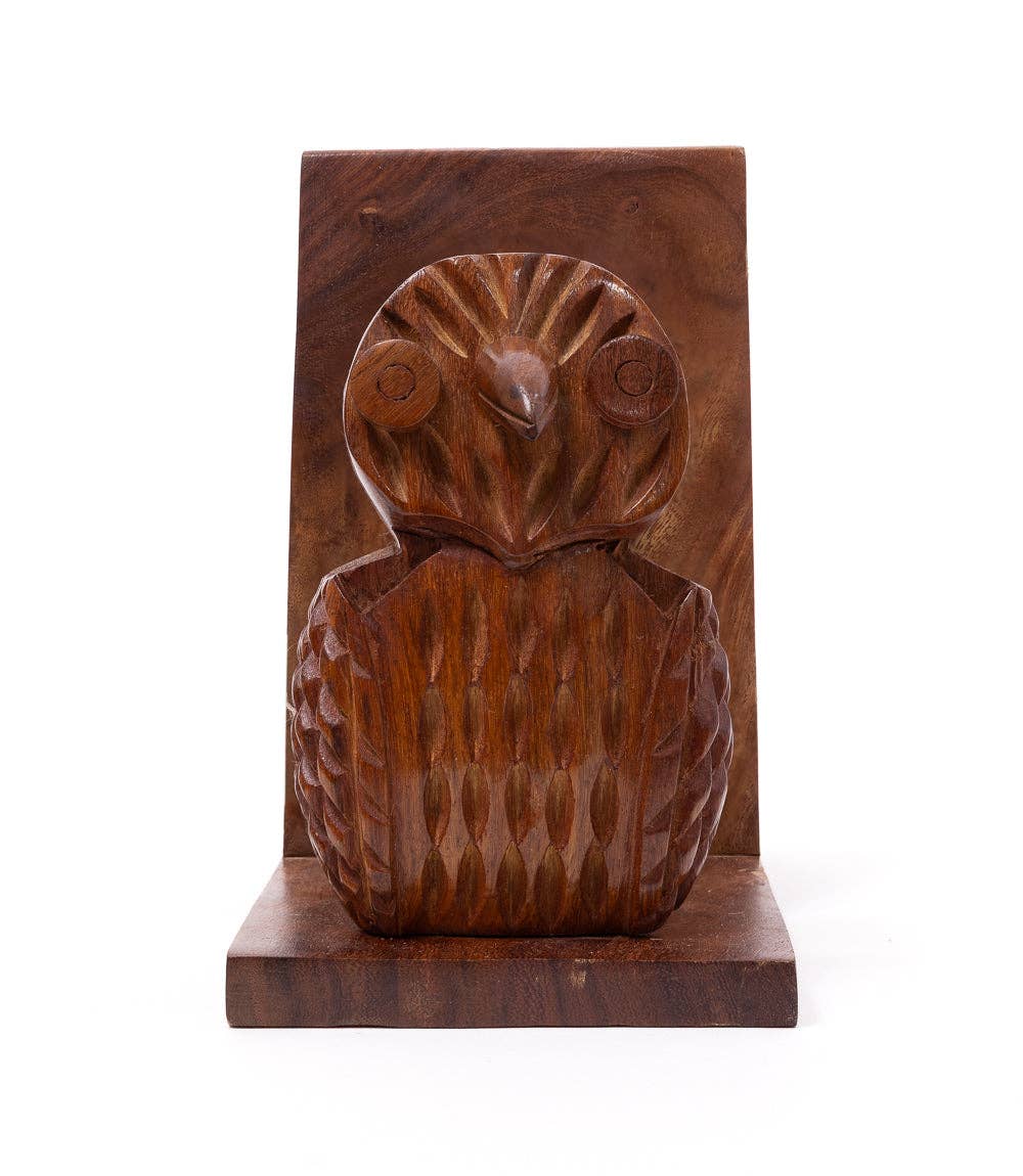 Owl Book & Glasses Caddy