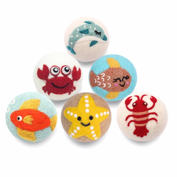 Sea Creatures: Eco Wool Dryer Balls