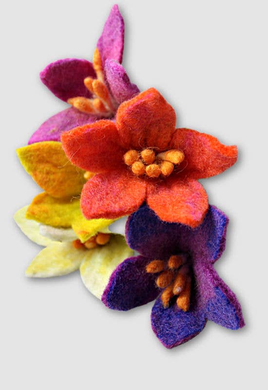 Crocus Felt Flower - Assorted