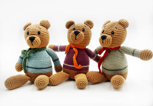 Velvety Boho Teddy Bears