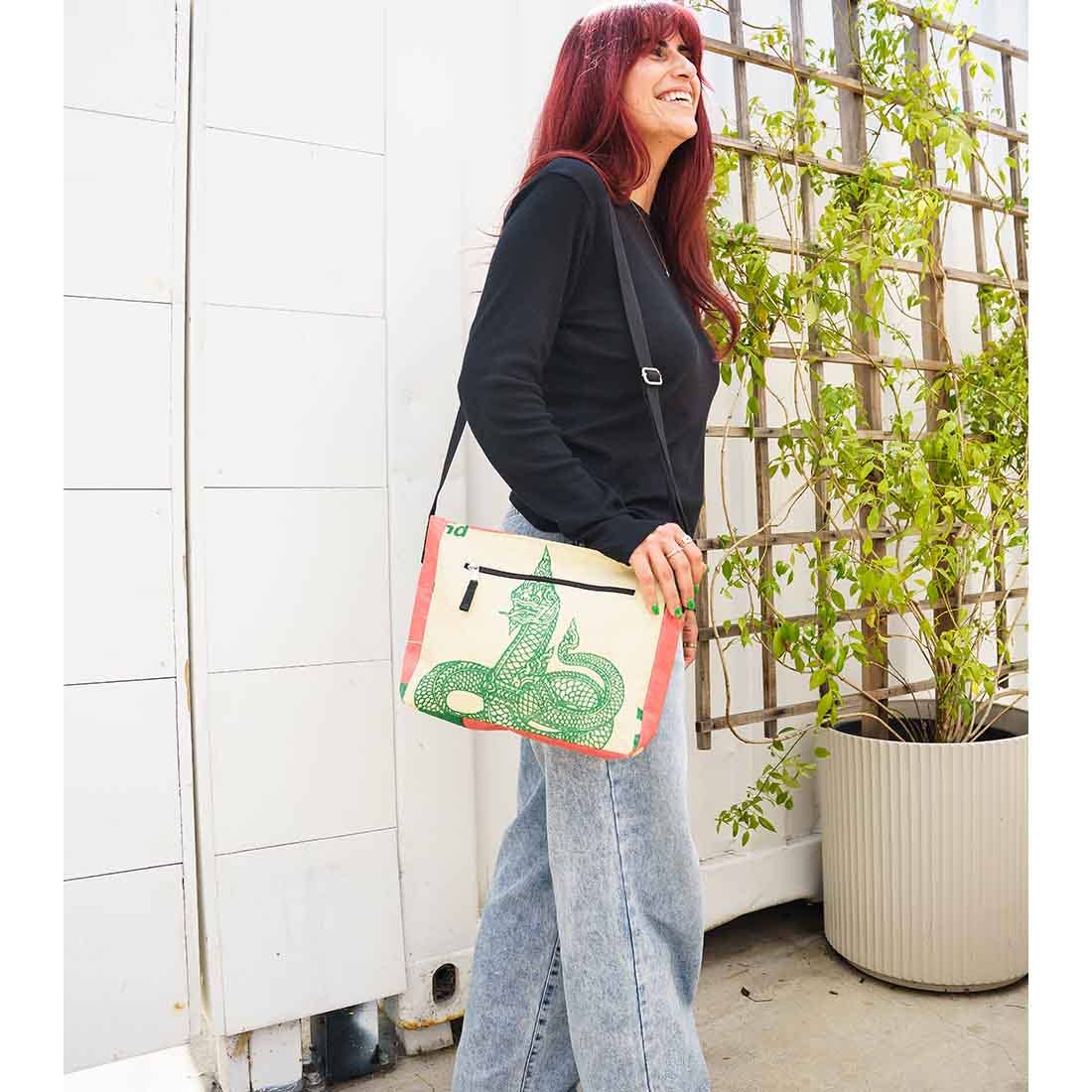 Recycled Cement Bag - Medium Crossbody