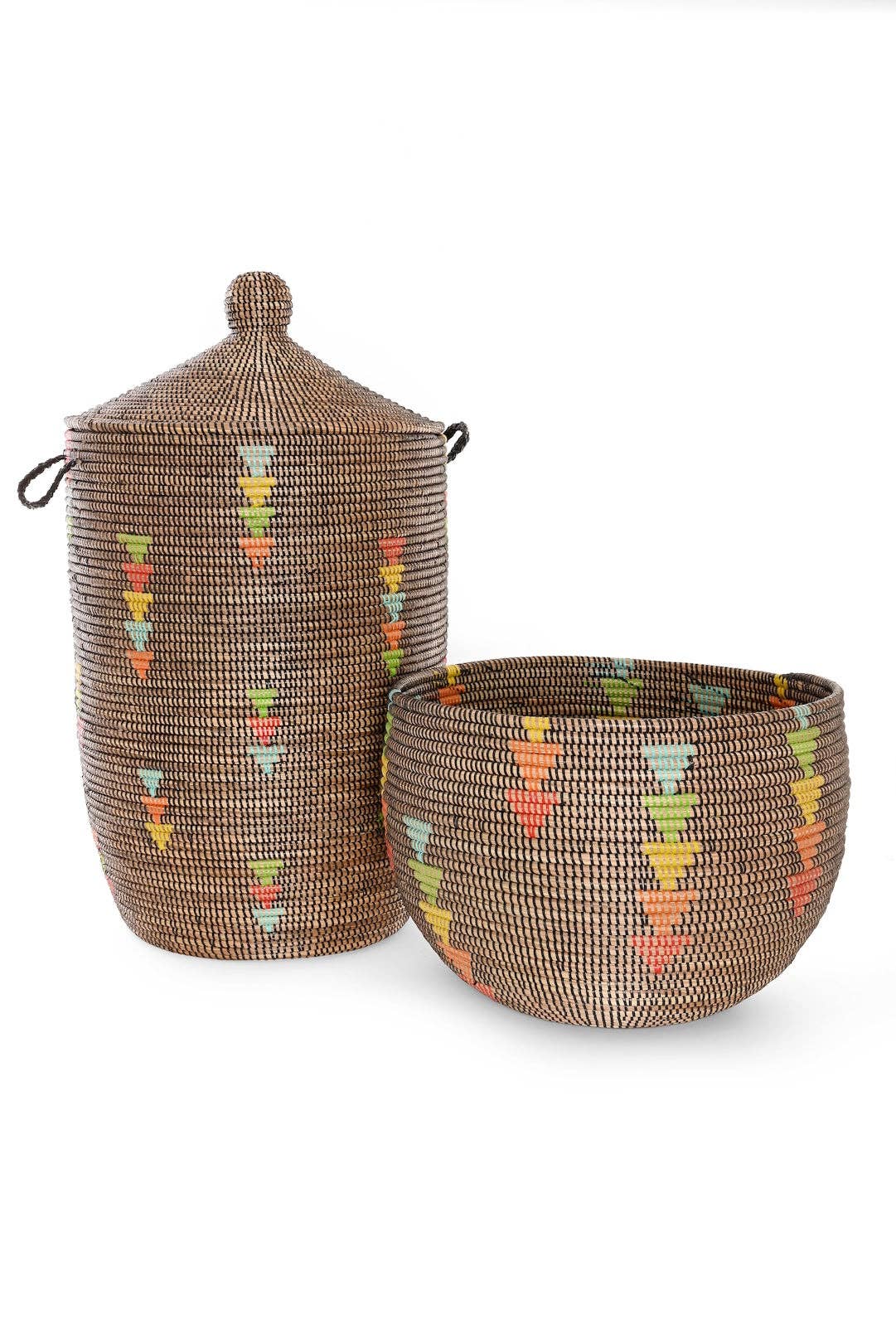 Prism Triangles Slender Laurel Hamper Basket