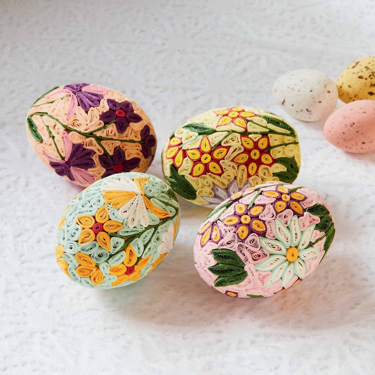 Spring Garden Quilled Easter Eggs - Assorted