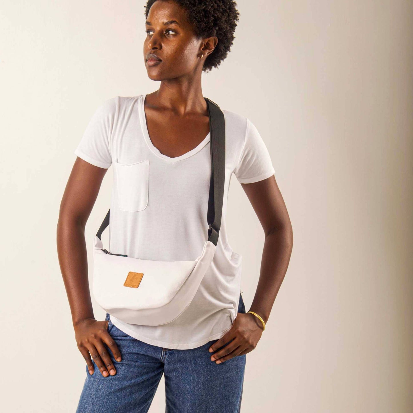 Round Mini Shoulder Bag – Vegan Leather, Assorted Colors