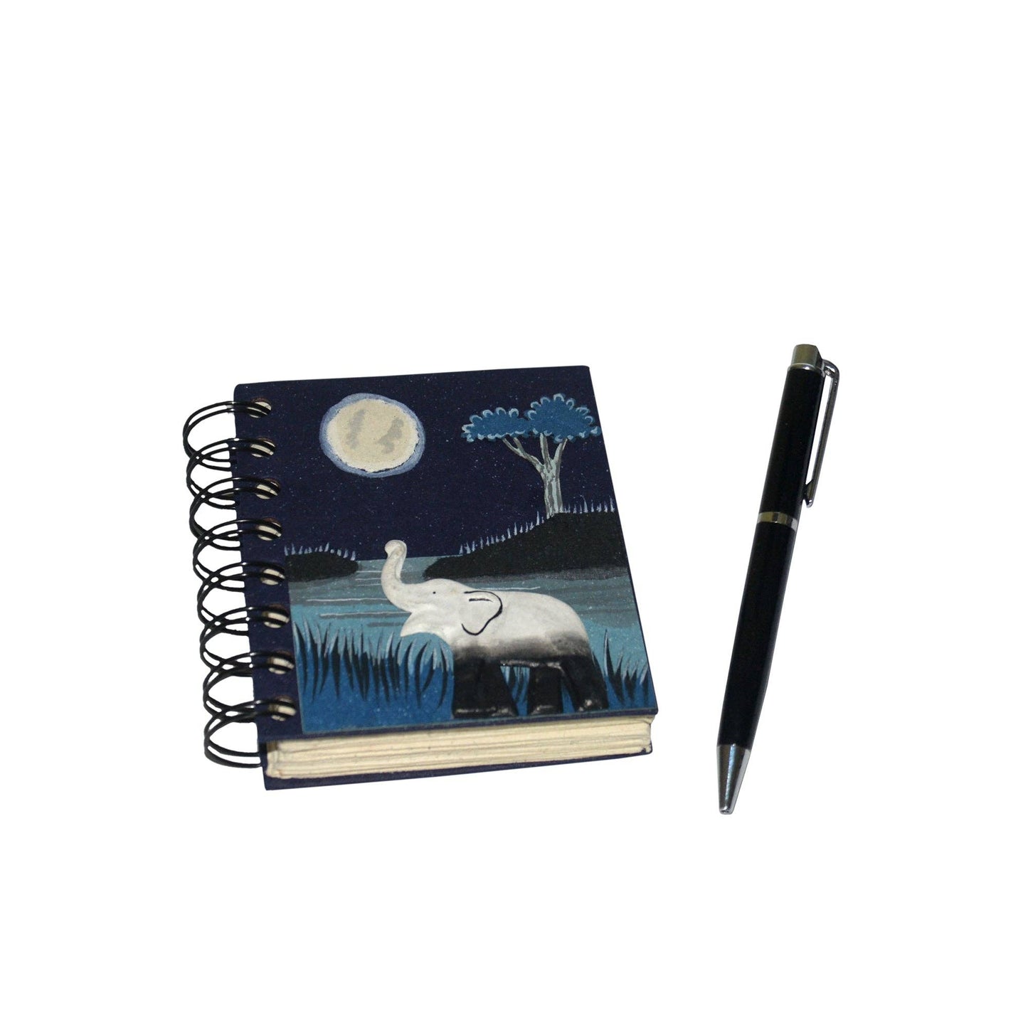 Small Notebook - Elephant Midnight Blue