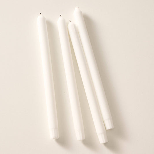 Anget Natural Palm Wax Taper Candles - Set of 4