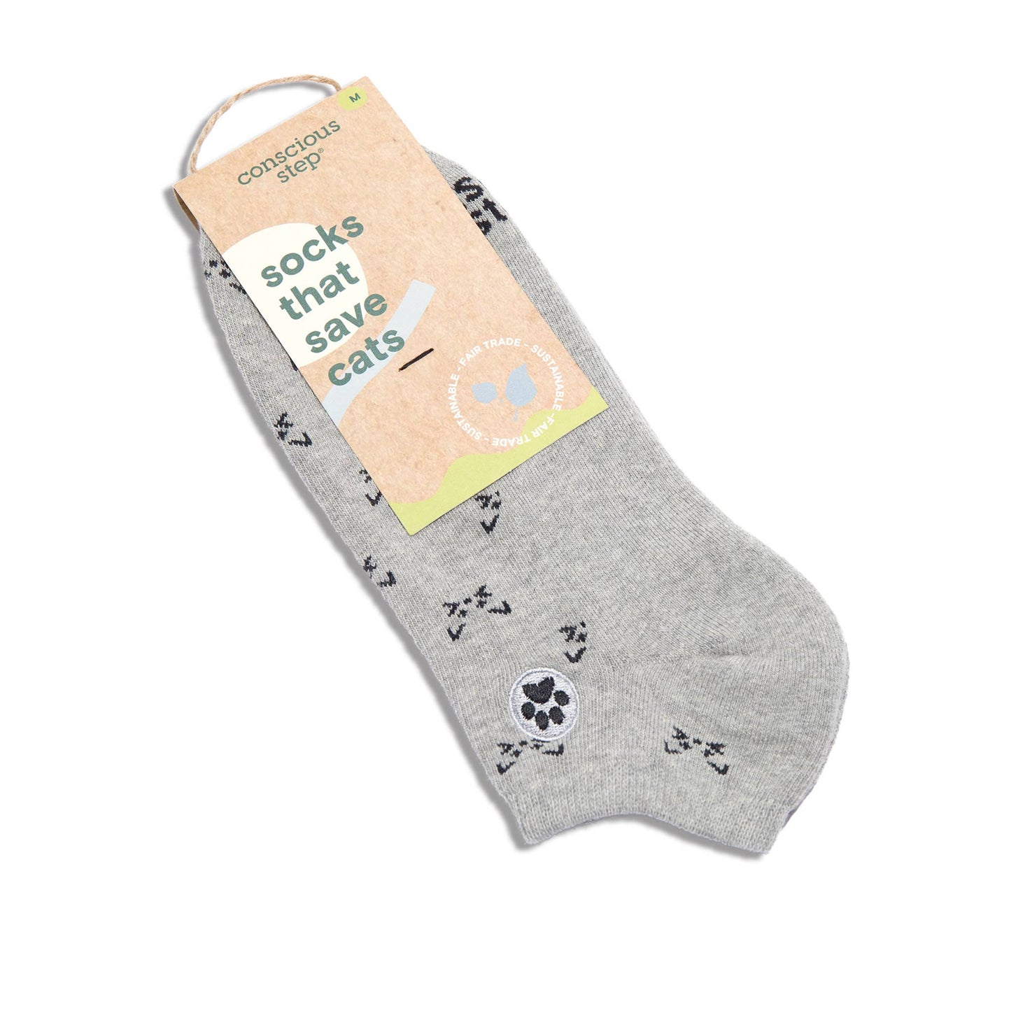 Ankle Socks that Save Cats (Gray)