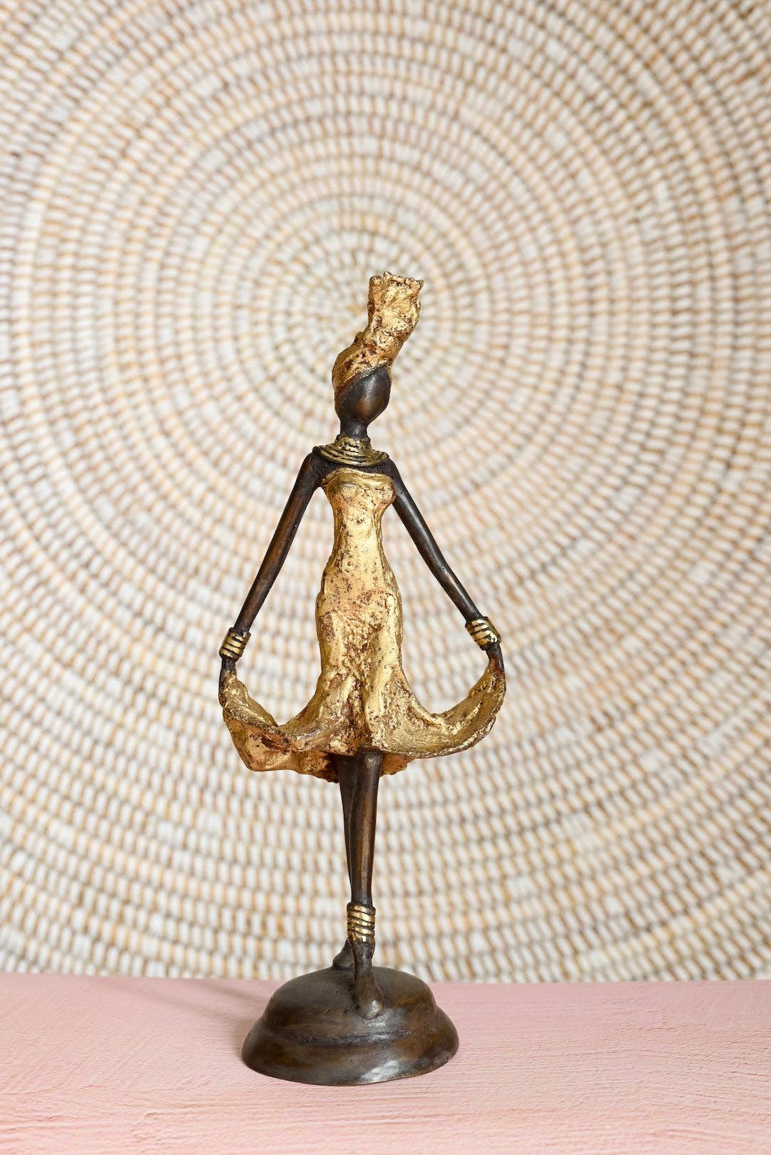 Momentum Burkina Bronze Sculpture - Gold