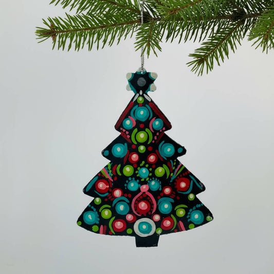 Upcycled Metal Ornament - Christmas Tree