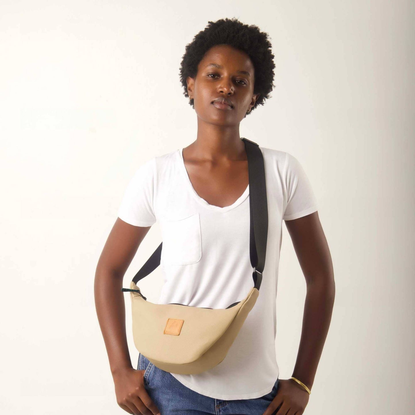 Round Mini Shoulder Bag – Vegan Leather, Assorted Colors